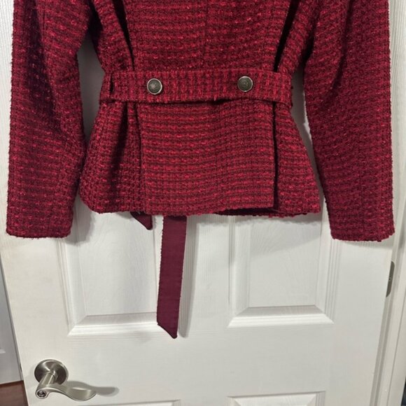 White House Black Market Belted Tweed Jacket - Picture 11 of 16